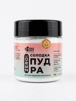 Солодка пудра 0 калорій SOLOSVIT 100г -Карамель 4820217710907 фото