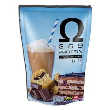 Power Pro OMEGA 3-6-9 Protein (1 kg, мигдальный кекс) 05444-01 фото
