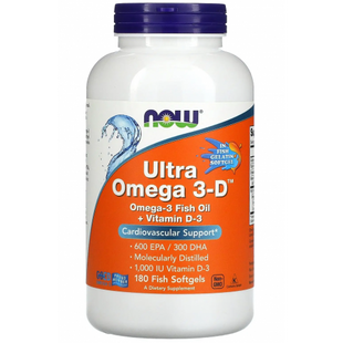 Ultra Omega-3-D - 180 софт гель 814656 фото