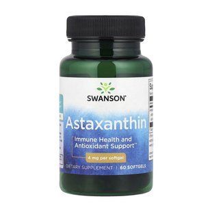 Swanson Astaxanthin 4 mg (60 sgels) 24105-01 фото