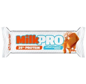 SPORTER БАТОНЧИК MILK PRO СОЛОНА КАРАМЕЛЬ 60g 482024972300 фото