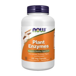 NOW Plant Enzymes (240 veg caps) 19048-01 фото