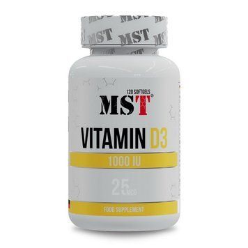 MST Vitamin D3 1000 IU (25 mcg) (термін до 28.05.2026) (120 softgels) 23329-01_T002298 фото