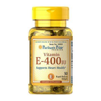 Puritan's Pride Vitamin E-180 mg (400 IU) (50 softgels) 08771-01 фото