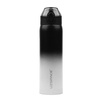 UZSPACE Uzspace X4 Gradient Waterboottle 4201 (500 ml, black/white) 23550-01 фото