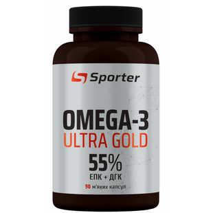 Omega-3 Ultra Gold 55% - 90 м'яких капсул 823011 фото