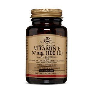 Solgar Vitamin E 67 mg (100 IU) (100 softgels) 11199-01 фото