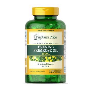 Puritan's Pride Evening Primrose Oil 1300 mg (120 sgels) 19047-01 фото