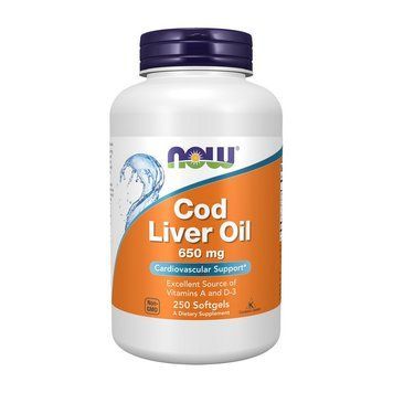 NOW Cod Liver Oil (250 softgels) 11322-01 фото