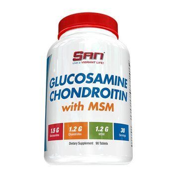 SAN Glucosamine Chondroitin with MSM (90 tabs) 04091-01 фото