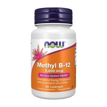 NOW Methyl B-12 5000 mcg (60 Lozenges) 11733-01 фото