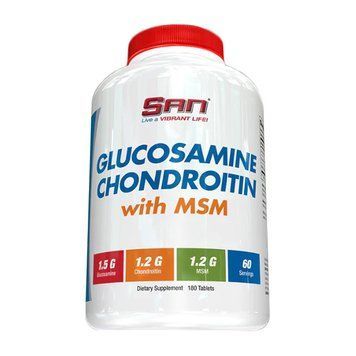 SAN Glucosamine Chondroitin with MSM (180 tabs) 04018-01 фото