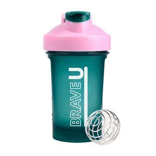 Brave U Shaker With Metal Ball (400 ml, green) 24467-01 фото