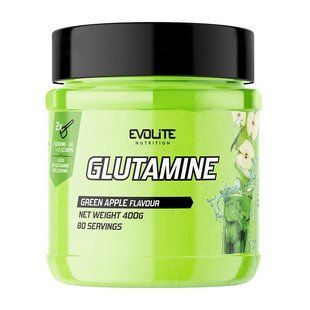 Evolite Nutrition Glutamine (термін до 28.09.2026) (400 g, green apple) 22167-03_T002380 фото