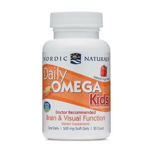 Nordic Naturals Daily Omega Kids (30 soft gels, natural fruit) 18576-01 фото