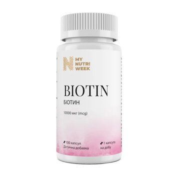 My Nutri Week Biotin 10000 mcg (100 caps) 24188-01 фото