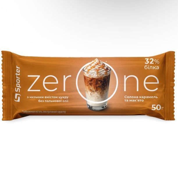Купити Sporter Батончик Zero One 50 г - солона карамель та мак'ято ...