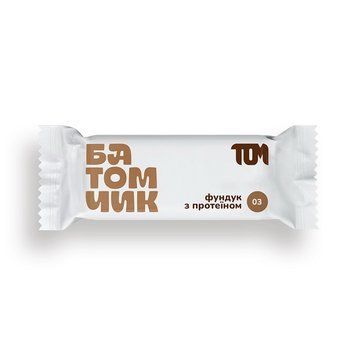 TOM peanut butter Батомчик фундук з протеїном (45 g) 23173-01 фото