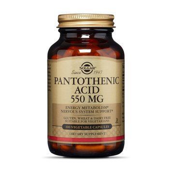 Solgar Pantothenic Acid 550 mg (термін до 28.06.2026) (100 veg caps) 18097-01_T002323 фото