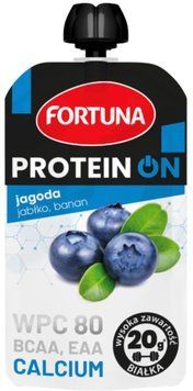 Fortuna Протеїн ОН. Мус мультіфруктовий збагачений білком, 180 г - чорниця-яблуко-банан 822945 фото