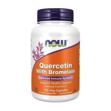 NOW Quercetin with Bromelain (120 veg caps) 18875-01 фото