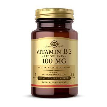 Solgar Vitamin B 2 100 mg (100 veg caps) 18307-01 фото