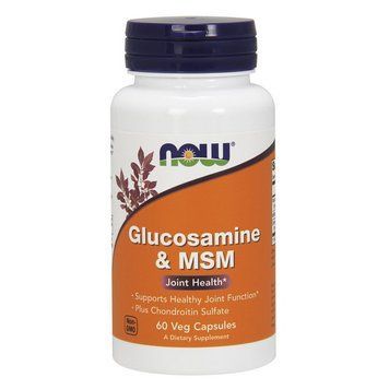 NOW Glucosamine & MSM (60 veg caps) 08283-01 фото