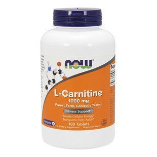 NOW L-Carnitine Tartrate 1000 (100 tab) 07826-01 фото