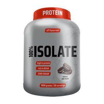 Sporter 100% Isolate (1,8 kg, cookies and cream) 24041-24041-01 фото