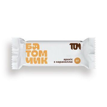 TOM peanut butter Батомчик арахіс з карамеллю (45 g) 23175-01 фото