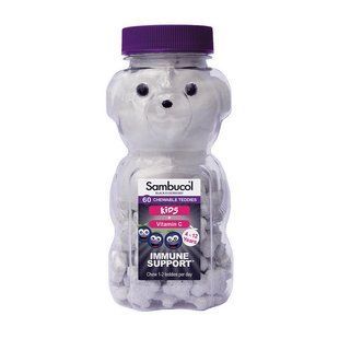 Sambucol Black Elderberry Chewable Teddies For Kids + Vitamin C (60 chew teddies) 21209-01 фото
