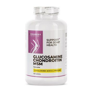 Progress Nutrition Glucosamine Chondroitin MSM Complex (термін до 04.07.2026) (120 tab) 23160-01_T002377 фото