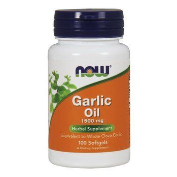 NOW Garlic Oil 1500 mg (100 softgels) 09112-01 фото