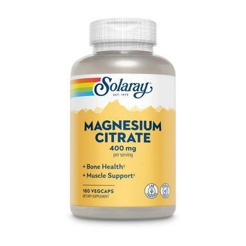 Solaray Magnesium Citrate 400 mg (180 veg caps) 20459-01 фото