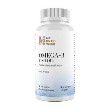 My Nutri Week Omega-3 Fish Oil 1000 mg (180 caps) 24202-01 фото