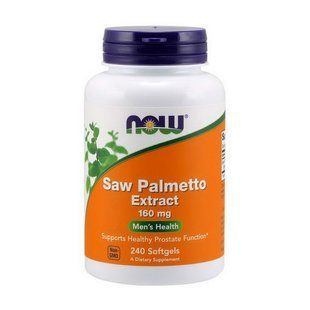 NOW Saw Palmetto Extract 160 mg (240 softgels) 18342-01 фото