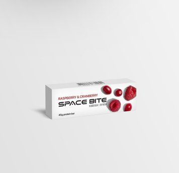 SPACE BITE Протеїновий батончик МАЛИНА ЖУРАВЛИНА 45 г 4820267770951 фото