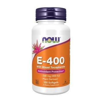 NOW E-400 with mixed Tocopheryl (100 softgels) 21712-01 фото