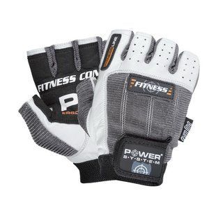 Power System Fitness Gloves White-Grey 2300 (L size) 21780-03 фото