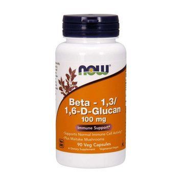NOW Beta-1,3/1,6-D-Glucan 100 mg (термін до 28.05.2026) (90 veg caps) 08442-01_T002349 фото