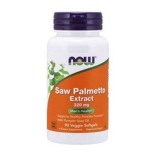 NOW Saw Palmetto Extract 320 mg (90 veg softgels) 09929-01 фото