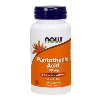 NOW Pantothenice Acid 500 mg (100 caps) 08703-01 фото