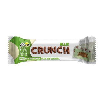 Батончик Crunch Bar ГРУША КАРАМЕЛЬ БЕЗ ЦУКРУ 50 г 25% 4820273231195 фото