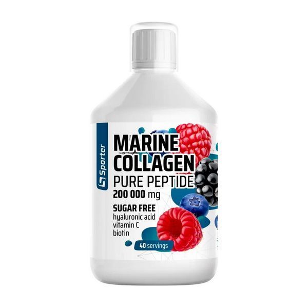 Sporter Marine Collagen Pure Peptide (500 ml, natural berry) 22530-01 фото Sporter Marine Collagen Pure Peptide (500 ml, natural berry) 22530-01 фото