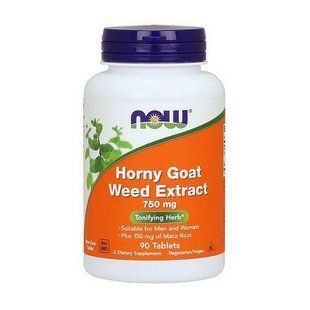 NOW Horny Goat Weed Extract 750 mg (90 tab) 19606-01 фото