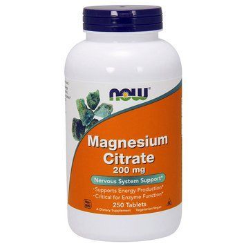 NOW Magnesium Citrate 200 mg (250 tabl) 07972-01 фото