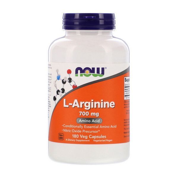 NOW L-Arginine 700 mg (180 veg caps) 11801-01 фото NOW L-Arginine 700 mg (180 veg caps) 11801-01 фото