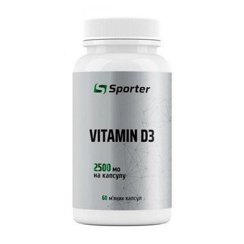 Sporter Vitamin D3 2500 IU (60 sgels) 24545-01 фото