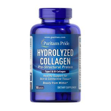 Puritan's Pride Hydrolyzed Collagen 1000 mg (180 caplets) 08808-01 фото