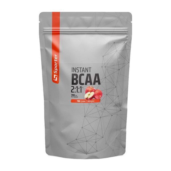 Sporter Instant BCAA 2:1:1 (700 g, яблуко) 24028-04 фото Sporter Instant BCAA 2:1:1 (700 g, яблуко) 24028-04 фото